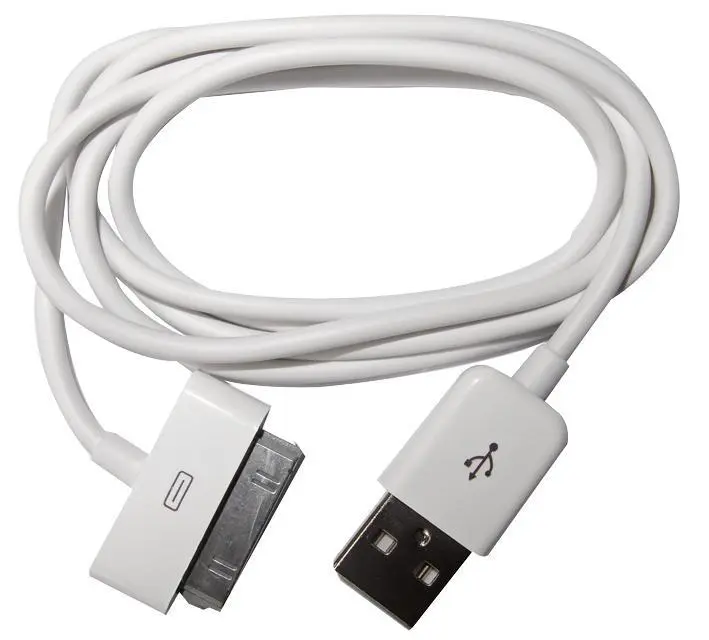 Câble de charge et synchronisation DYNAMODE 30 broches vers USB, Blanc, 1m