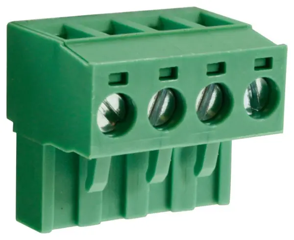 CAMDENBOSS 4-Pole Pluggable Terminal Block, 15A, 5.08mm Pitch