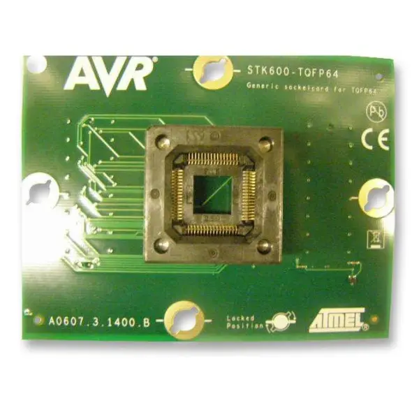 ATMEL STK600 Socket Adapter 64TQFP 0.8mm Pitch