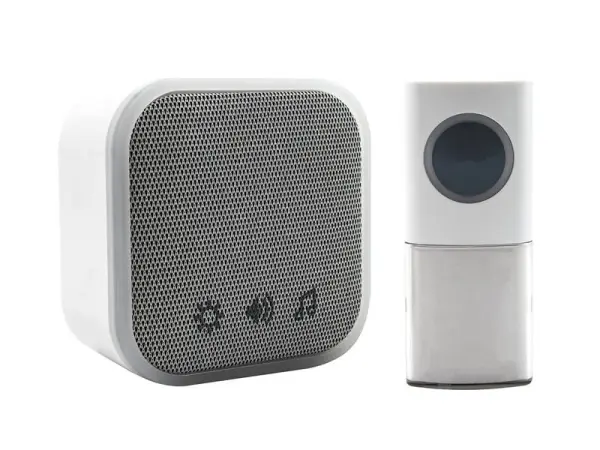 Uni-Com Φορητό Ασύρματο Πινακίδιο Πόρτας, Λευκό