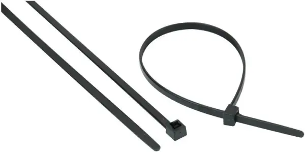HELLERMANNTYTON Reusable Nylon Cable Ties, 4.6mm x 250mm, Black (100 Pack)