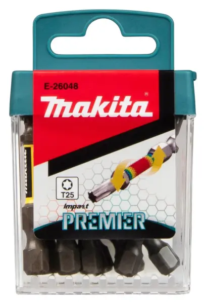 Makita Impact Premier Torx Torsion Bit Set, 50 mm, 10-Piece (T25)