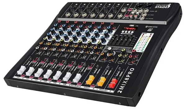 ITALIAN STAGE 2MIX Pro 8-Channel Stereo Mixer with DSP MultiFX