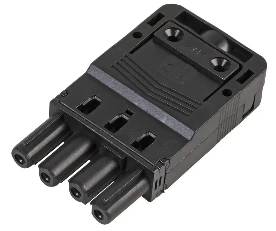 Scolmore FSSR4BKF 4-Pole Pushfit Lighting Connector, 20A