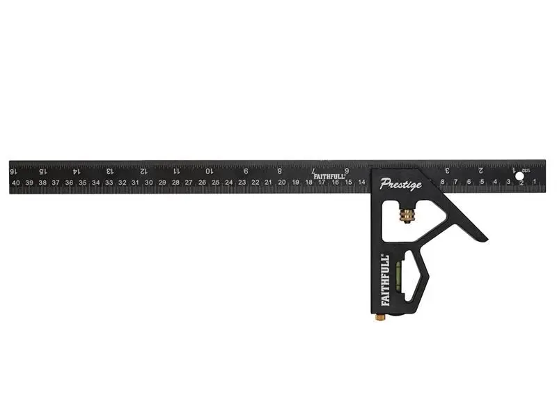 Faithfull Prestige Escuadra Combinada de Aluminio 400 mm (16 pulgadas)