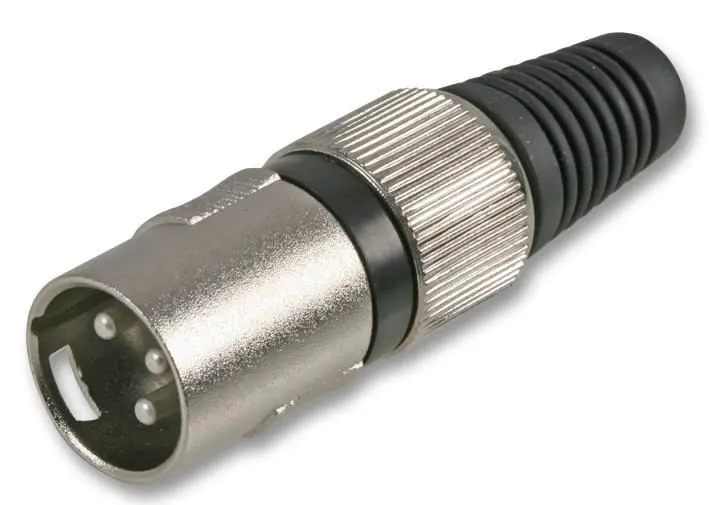 PULSE XLR Plug, 3 Pole, Nickel Plated