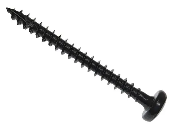 ForgeFix Spectre™ Screw, PZ Compatible, Pan, Black - 5.0 x 50mm Box 200