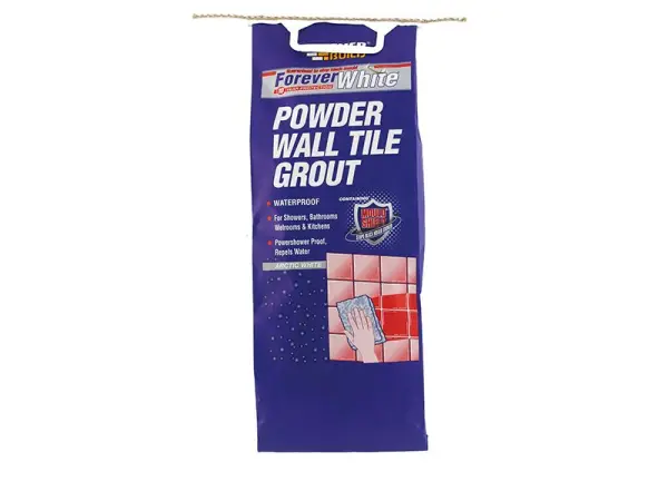 Everbuild Sika Forever White Pulver-Fugenmörtel für Wandfliesen, 3kg
