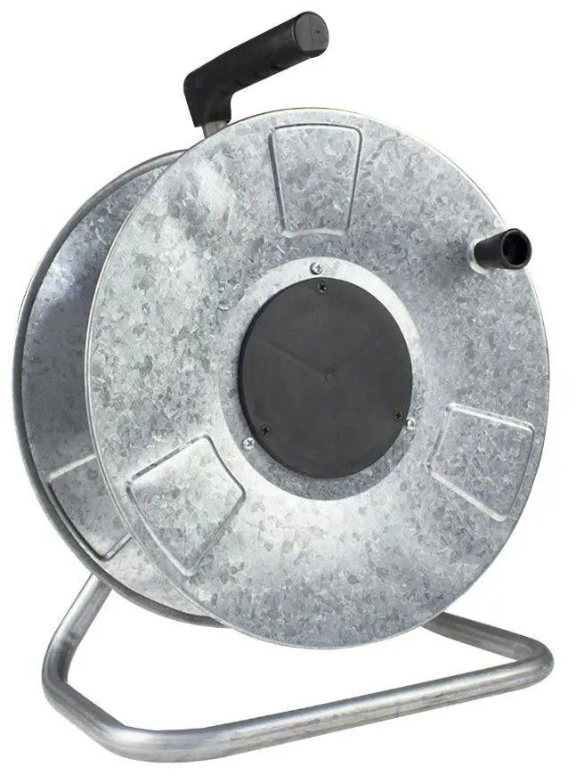 MARCADDY Empty Metal Cable Reel, 320mm with Adjustable Brake