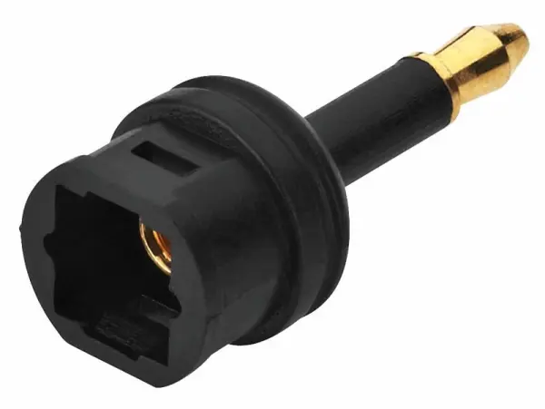 HiLo TOSlink Connector - 1x TOSlink Jack to 1x 3.5mm Mini TOSlink Plug