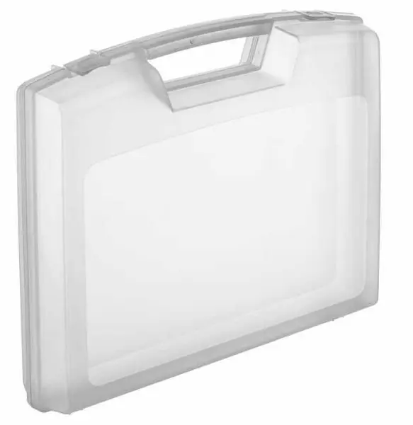 RARAION Maletín de Plástico Transparente para Almacenamiento, 48mm x 240mm x 20
