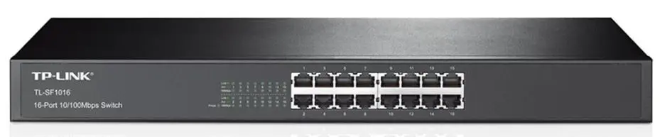 TP-LINK 16-Port Fast Ethernet Rack-Schaltwerk