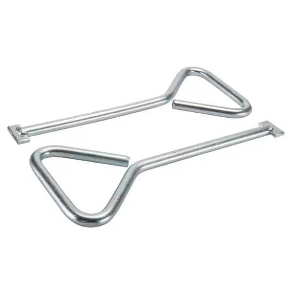 Silverline Llaves para tapas de alcantarillado de acero zincado, 2 uds., mangoT