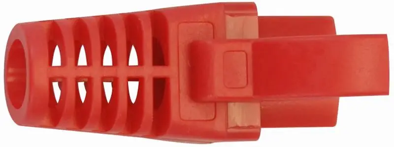 PRO SIGNAL מגני RJ45 נגד התפסות, אדום, חבילה של 10