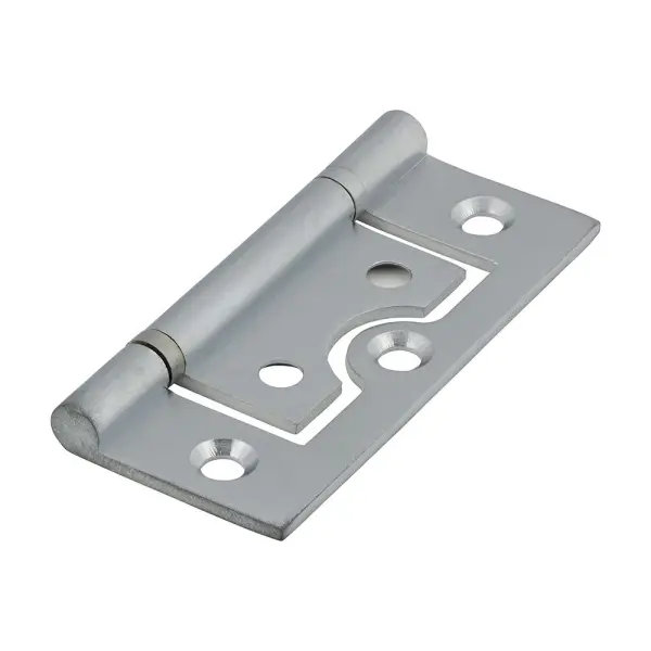 Timco Plain Bearing Flush Hinges, Solid Brass, Satin Chrome, 60x41mm, 2pc
