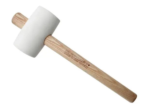 Faithfull FSC White Rubber Mallet, 16oz