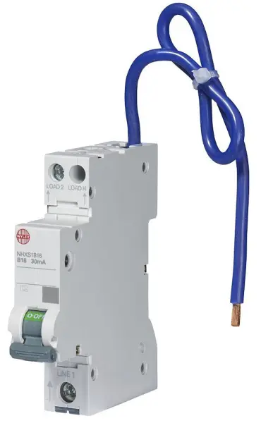 Wylex 16A RCBO Mód Singil, Cineál B, 30mA