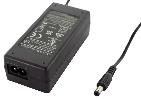 ECOPAC POWER Desktop AC/DC Power Supply, 2.1mm Plug - 12V 3A 36W