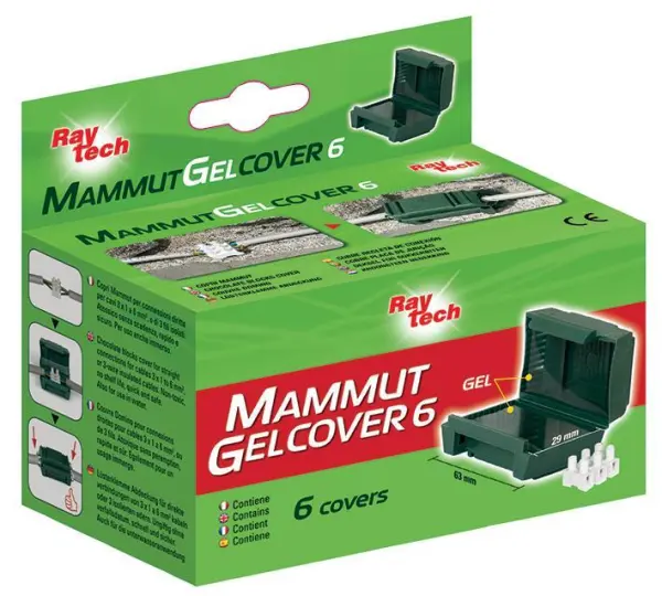 Boîte de connexion étanche RAYTECH Mammut Gel Cover, 3 conducteurs, lot de 6