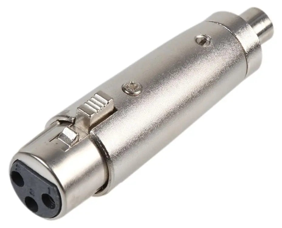 PRO SIGNAL - 3-Poliger XLR-Steckdosen-zu-RCA-Phono-Steckdosen-Adapter