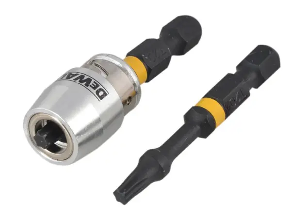 Dewalt Impact Torsion Bits TX0 50mm with Magnetic Screwlock Sleeve (2-Pack)