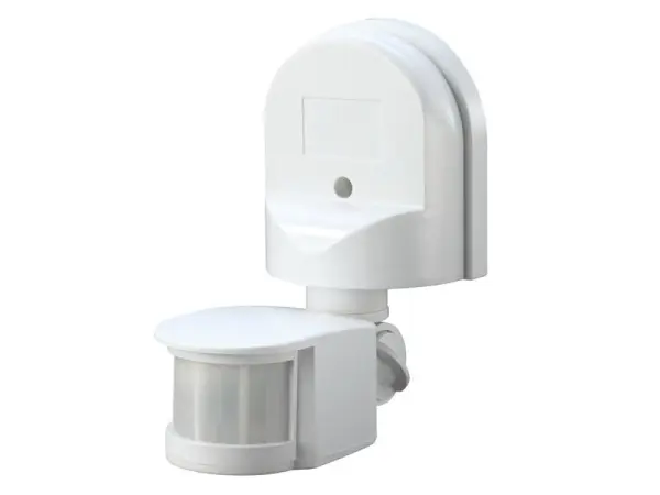 Meridian PIR Motion Detector Wall Mount, White, 12m Range