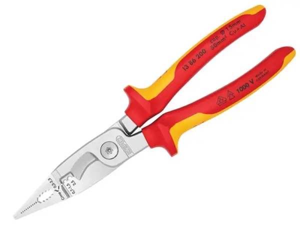 Knipex VDE Multifunction Pliers 200mm, 6-in-1 Electrical Tool