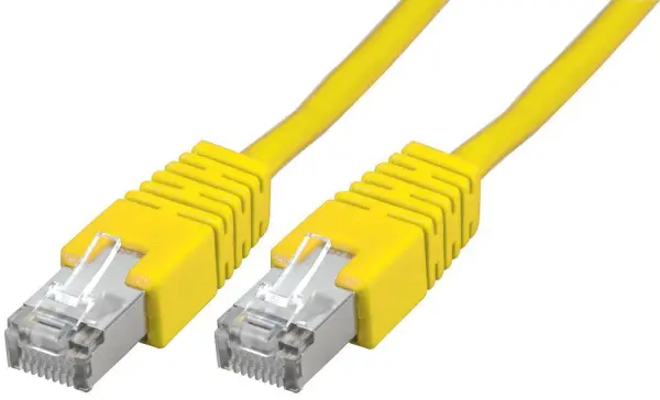 PRO SIGNAL RJ45-RJ45 Cat5e SFTP Ethernet kabel, 10m, žlutý