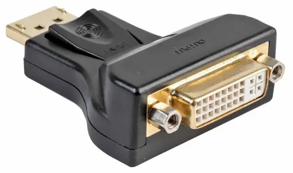 PRO SIGNAL Adattatore DisplayPort a DVI-I, Nichelato, 1920x1200 @ 60Hz