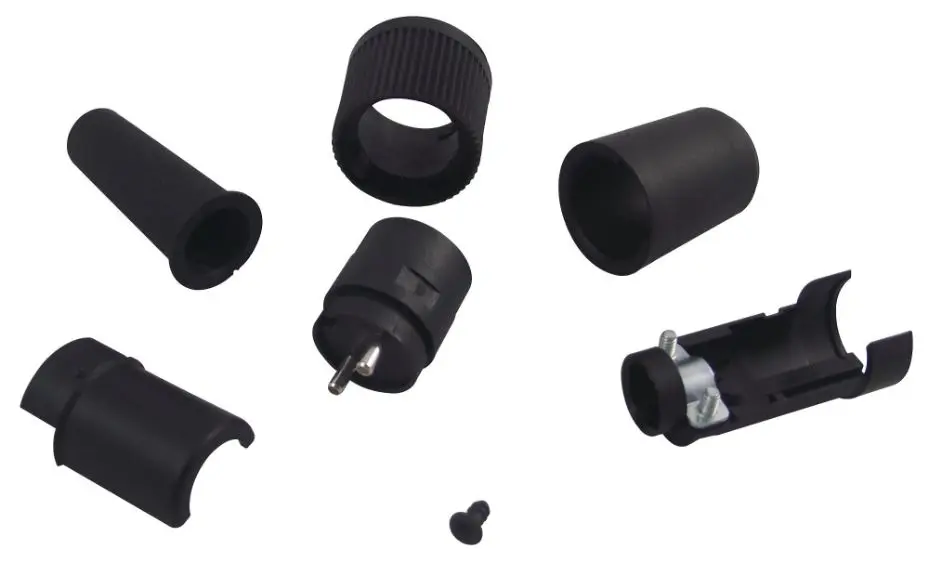 BINDER 678 Series 2-Way Free Plug, 250V/7A, Bayonet Lock