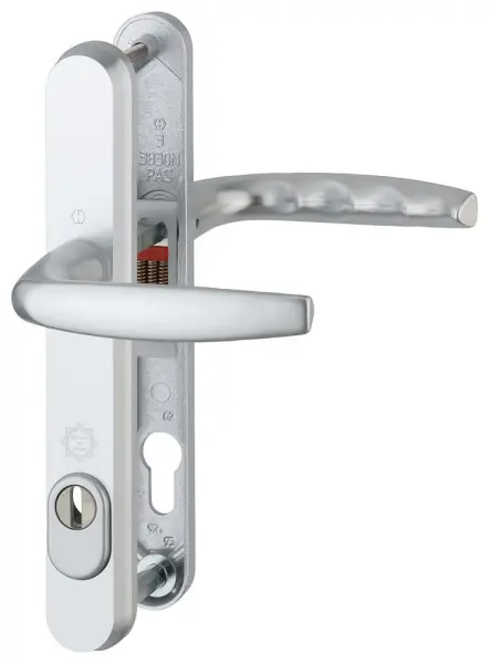 HOPPE Atlanta Long Fixing Aluminium Lever Security UPVC Double Glazed Door Hand - 44mm