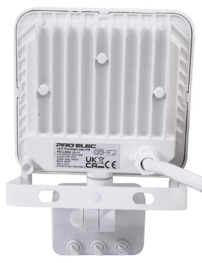 OSRAM Proiettore LED ENDURA FLOOD PC 20W con sensore, 4000K, 1800 lumen, IP44 con rilevatore di movimento IR, tempo/lux regolabile, grigio scuro