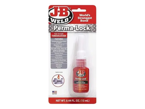 J-B Weld Perma-lock Rouge - Verrouillage permanent haute résistance 13ml