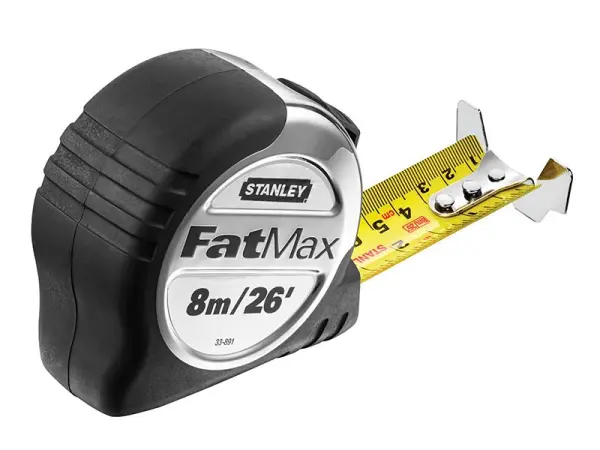 STANLEY FatMax Pro Metro a Nastro Tascabile 8m/26ft, Lama da 32mm
