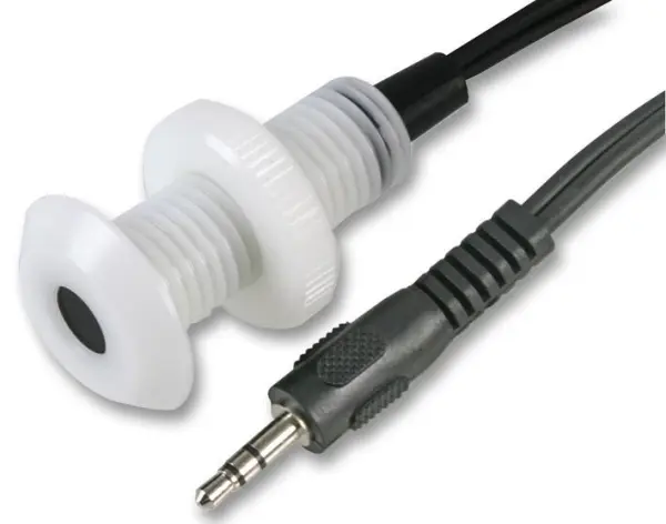 KEENE IR Panel Mount Receiver, 30mm, 36-40kHz, White