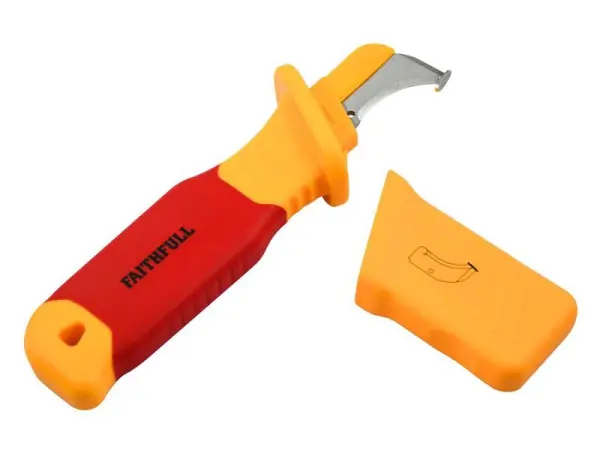 Faithfull VDE Stripping Knife with Guiding Shoe 190mm