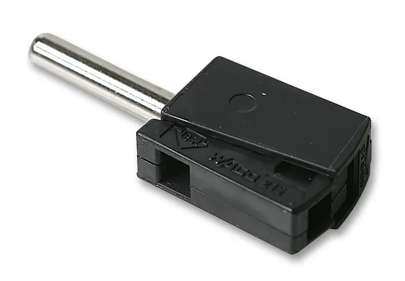 WAGO 4mm ケージクランプ式バナナプラグ 20A 5個入 ブラック