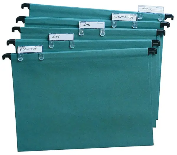 Dossiers suspendus Cathedral Green Manila Format Foolscap - Paquet de 10