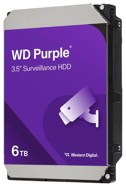 WD Purple Surveillance 6TB 3.5in Internal Hard Drive SATA 6Gb/s