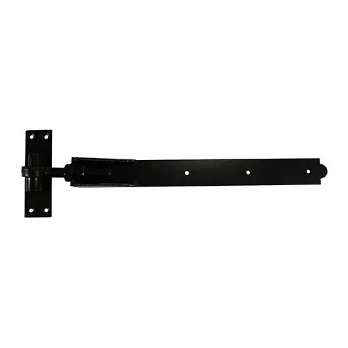 Timco 450mm Adjustable Band & Hook Hinges, Black, Carbon Steel - Pair