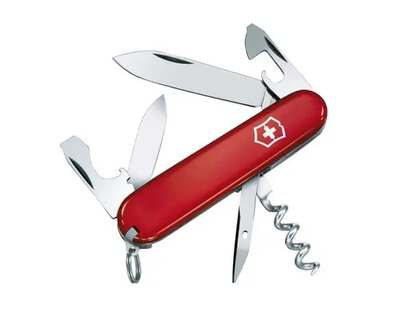 Victorinox - Pisau Swiss Army Spartan Pek Berlari Merah
