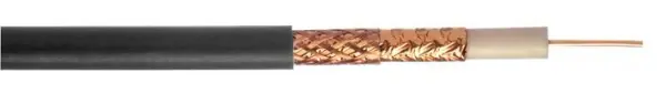 WEBRO WF125 Coaxial Cable, 50m Black PVC, 75 Ohm