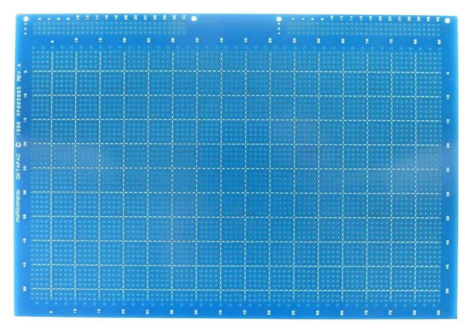 Multicomp Pro 6U Eurocard Prototyping PCB, 223x160mm