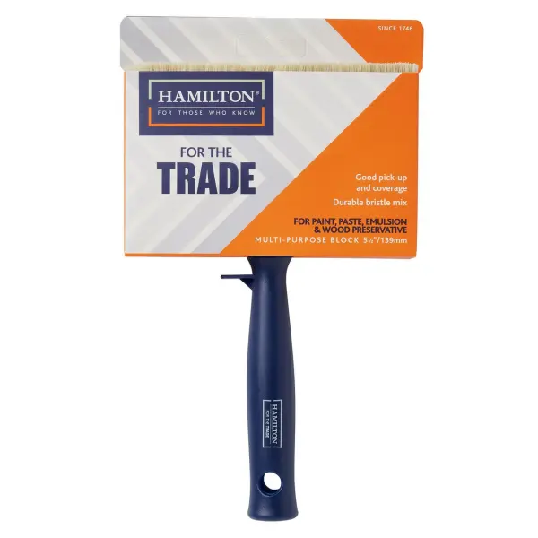 Hamilton For the Trade Block Brush, Synthetic, 5.5 Inch