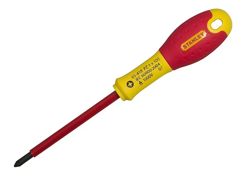 STANLEY FatMax VDE Insulated Screwdriver PZ0 x 75mm