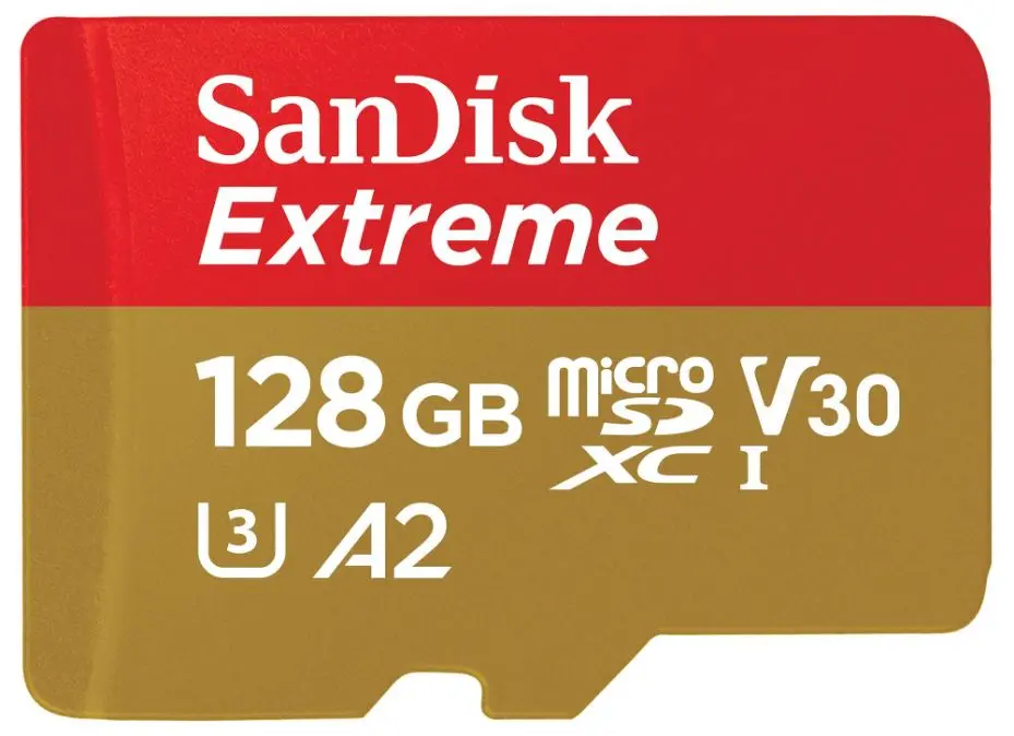 SanDisk Extreme MicroSDXC 128GB UHS-I U3 V30 Memory Card (160MB/s)