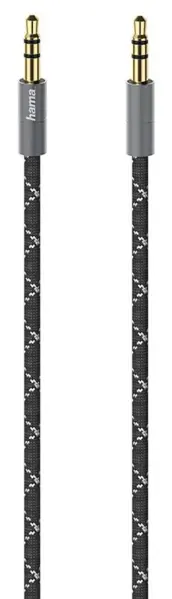 HAMA Prime ステレオ 3.5mmオーディオケーブル 75cm アラミドファイバー製