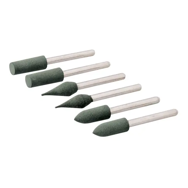 Silverline Rotary Tool Rubber Polishing Set, 6-Piece, 6mm