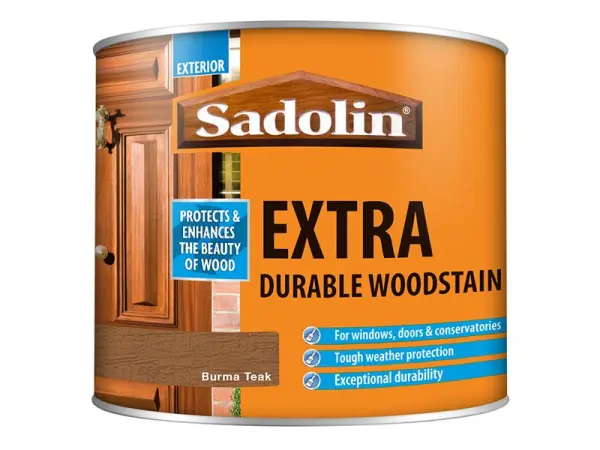 Sadolin - Cat Noda Kayu Extra Tahan Lama Warna Burma Teak 500ml