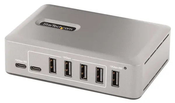 StarTech.com 10 Port USB 3.2 Gen 2 Desktop Hub 8x USB-A 2x USB-C